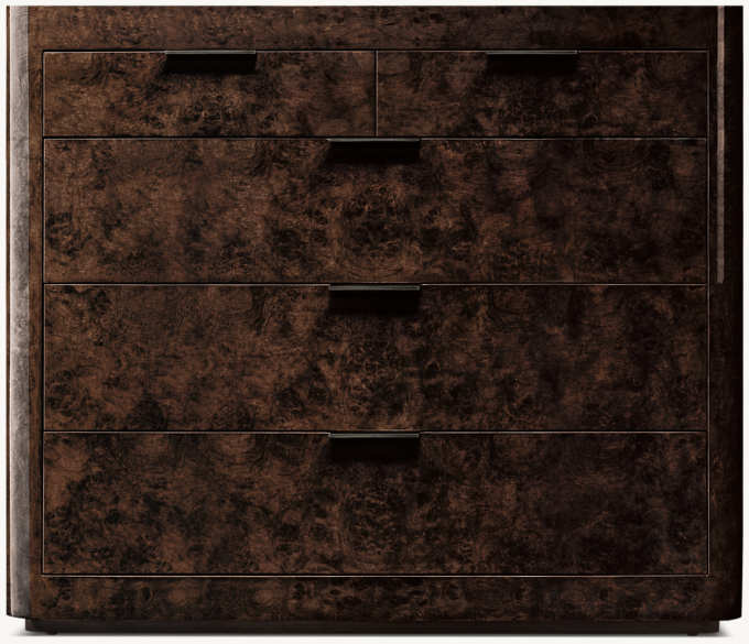 Bardot Burl 5-Drawer Dresser 