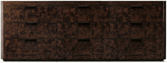 Bardot Burl 9-Drawer Dresser 