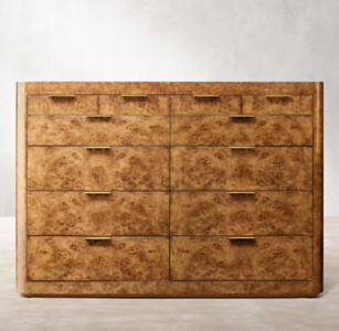 lane burl wood dresser