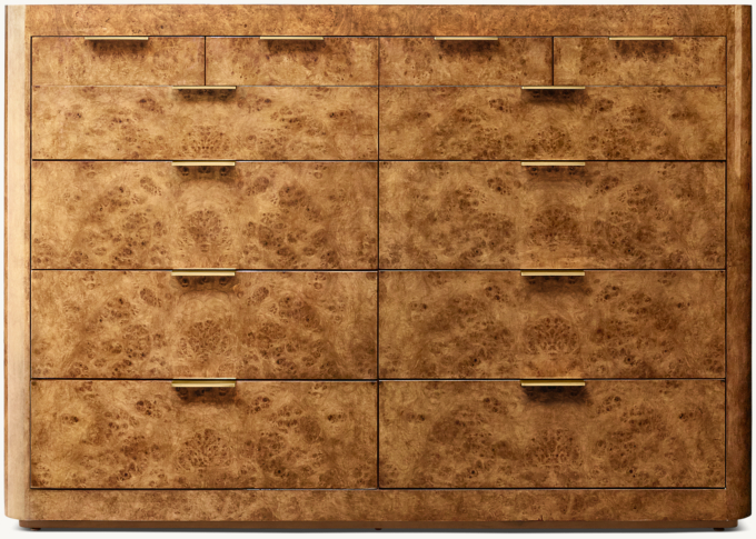 Bardot Burl 12-Drawer Dresser 