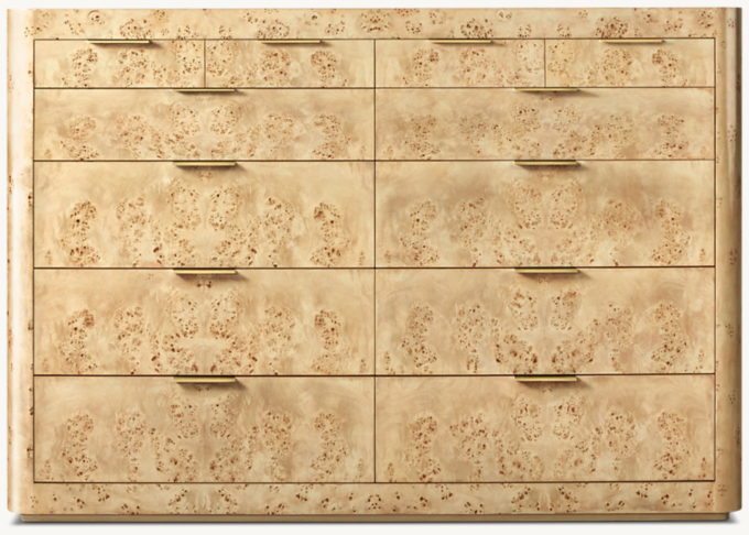 Bardot Burl 12-Drawer Dresser 