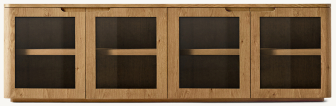 Madero Glass 4-Door Media Console