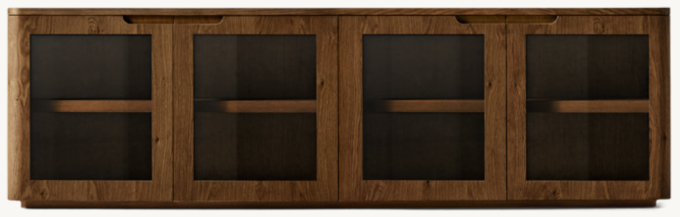 Madero Glass 4-Door Media Console