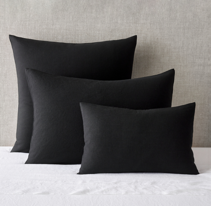 Solid Linen Sham | RH