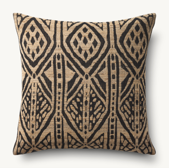 Naya Handwoven Bold Allover Diamond Pillow Cover - Square