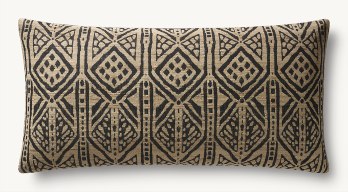 Naya Handwoven Bold Allover Diamond Pillow Cover - Lumbar