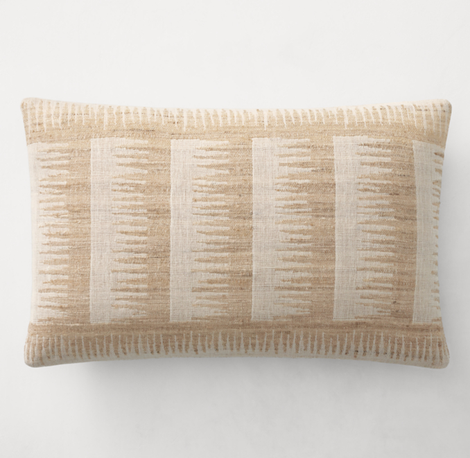 Naya Handwoven Sketched Pane Pillow Cover Lumbar