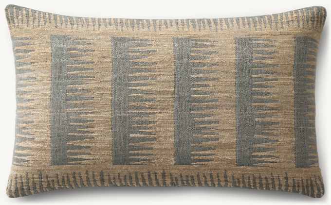 Naya Handwoven Sketched Pane Pillow Cover - Lumbar