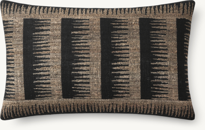 Naya Handwoven Sketched Pane Pillow Cover - Lumbar