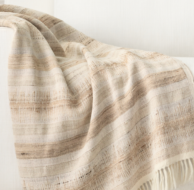 Naya Handwoven Sketched Band Throw 