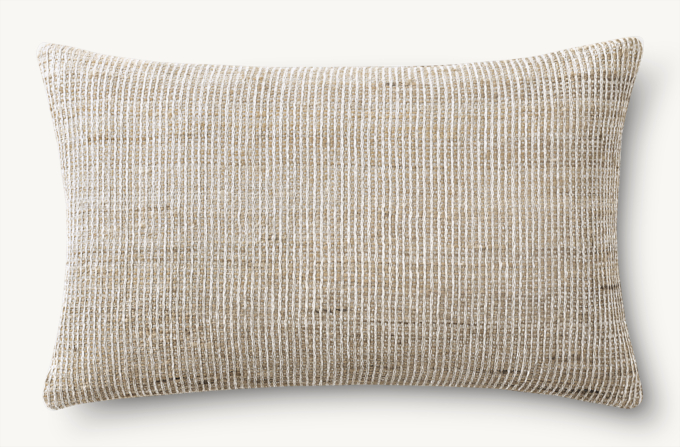 Naya Handwoven Striated Pillow Cover - Lumbar