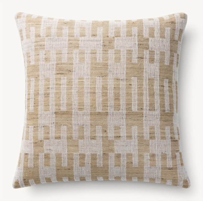 Naya Handwoven Geometric Pillow Cover - Square | RH