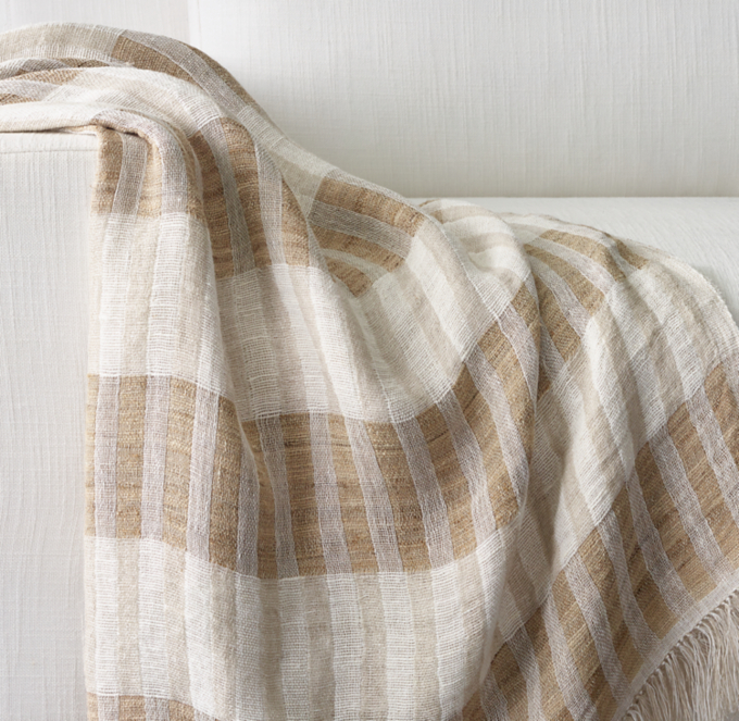 Naya Handwoven Double Band Stripe Throw