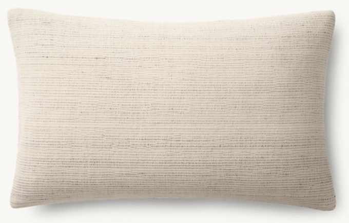 Naya Handwoven Ribbed Stripe Pillow Cover - Lumbar