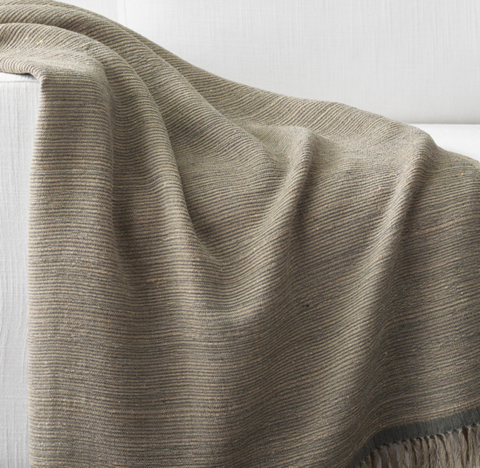 Naya Handwoven Ribbed Stripe Throw 