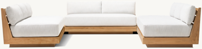 Maya Teak Modular Customizable Sectional