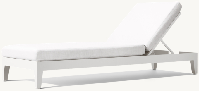 Balmain Aluminum Adjustable Chaise
