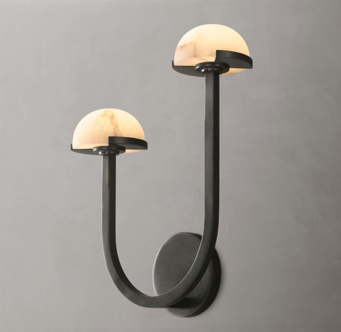 Pedra Double Sconce - Left 