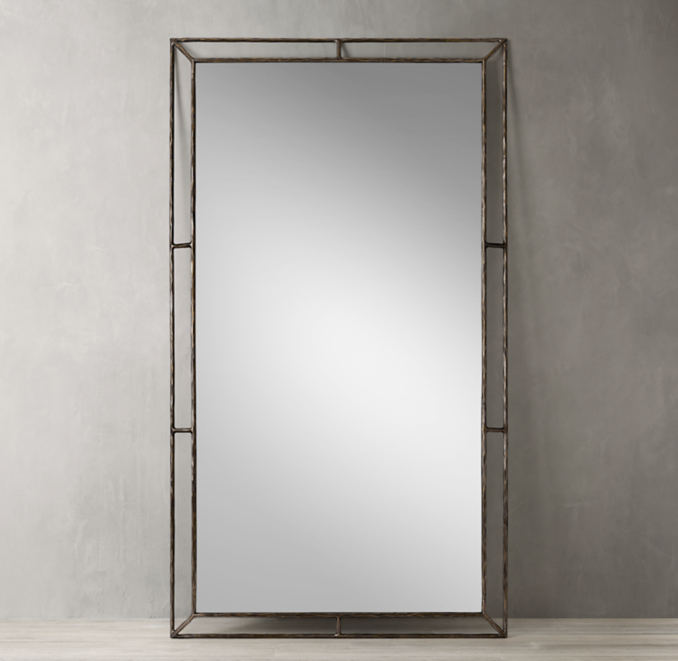 Thaddeus Open Beveled Floor Mirror