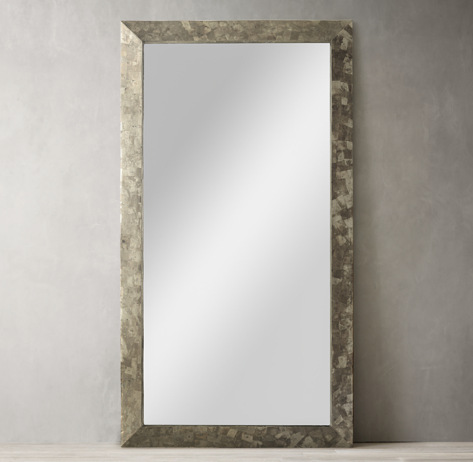 Pyrite Mosaic Floor Mirror