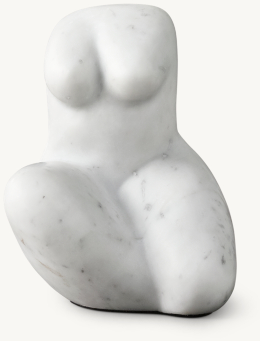 Italian Carrara Marble Cubist Sculpture - Bella