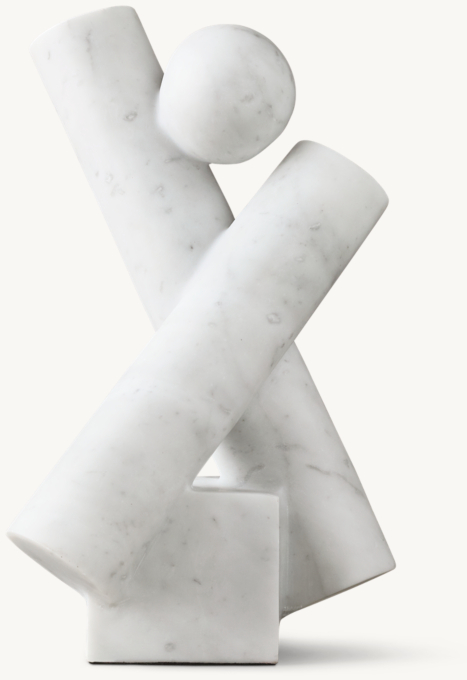 Italian Carrara Marble Cubist Sculpture - Transect