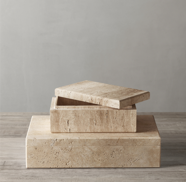 Big Box in Travertine – Anyon Design and Atelier