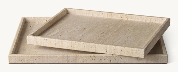 Travertine Rectangular Tray