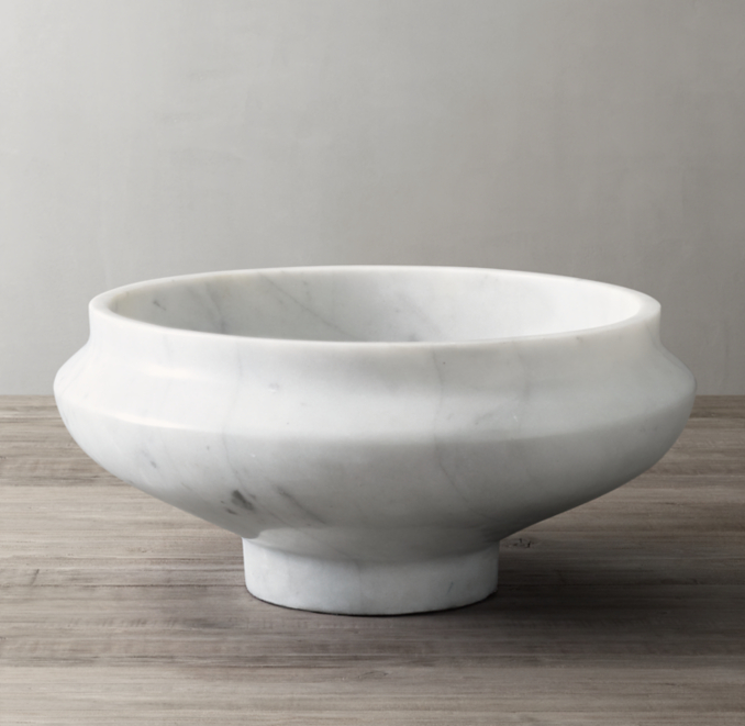 Marble Footed Bowl