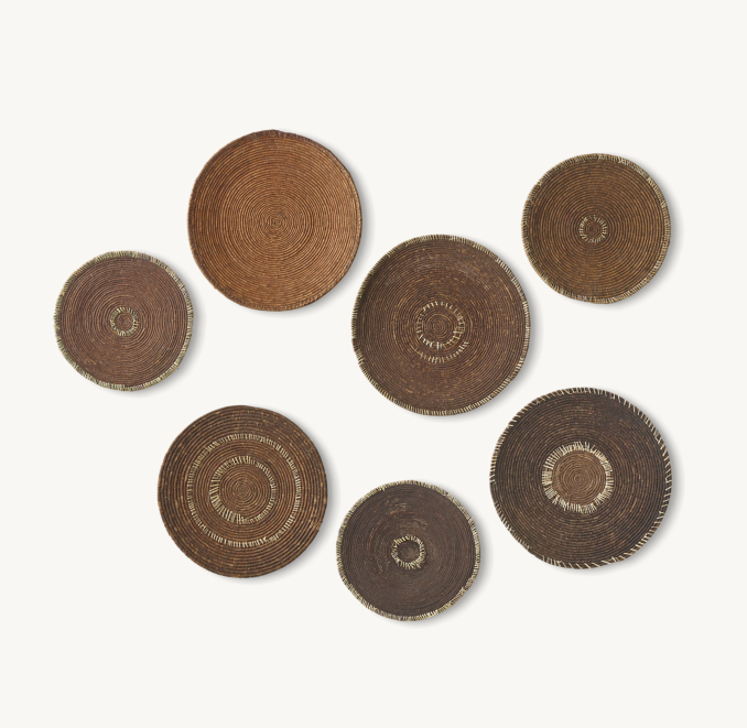 Front view of Found African Injera Baskets 