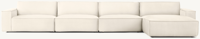 Como Modular Right-Arm Sofa-Chaise Sectional