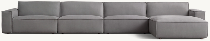 Como Modular Right-Arm Sofa-Chaise Sectional