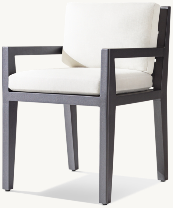 Maya Aluminum Dining Armchair 