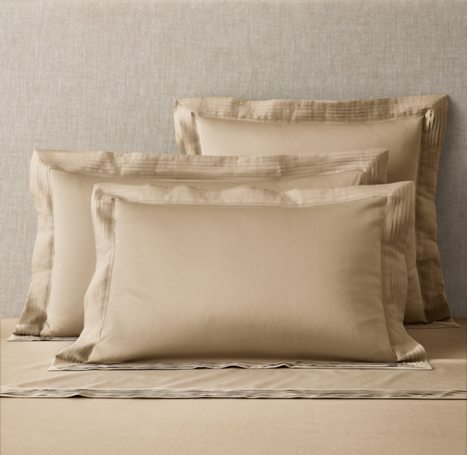 Italian Micro-Pleat 600 Sateen Sham