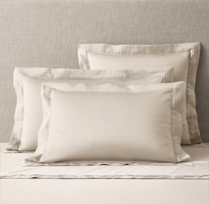Italian Micro-Pleat 600 Sateen Sham