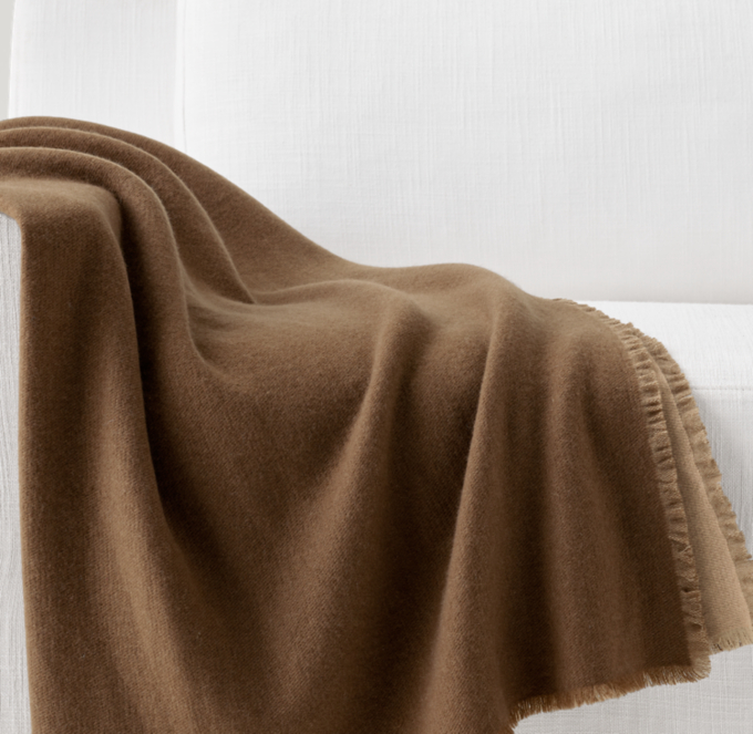 Cashmere Two-Tone Throw