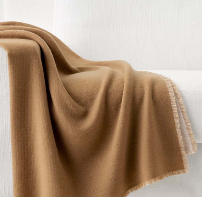 Cashmere Two-Tone Throw