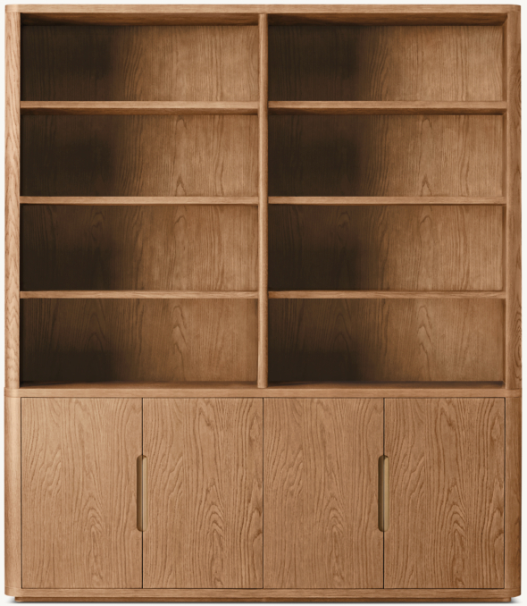 Shown in Natural Oak/Aged Brass.