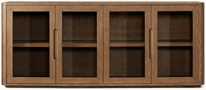 Breton Glass 4-Door Sideboard