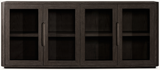Breton Glass 4-Door Sideboard