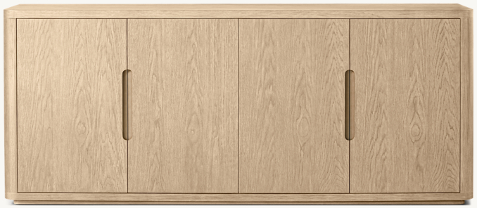 Front view of Breton 4-Door Sideboard 