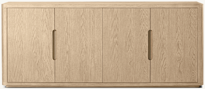 Front view of Breton 4-Door Sideboard 