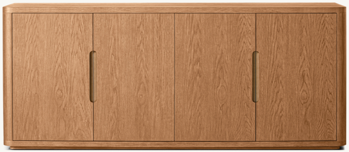 Shown in Natural Oak/Aged Brass.