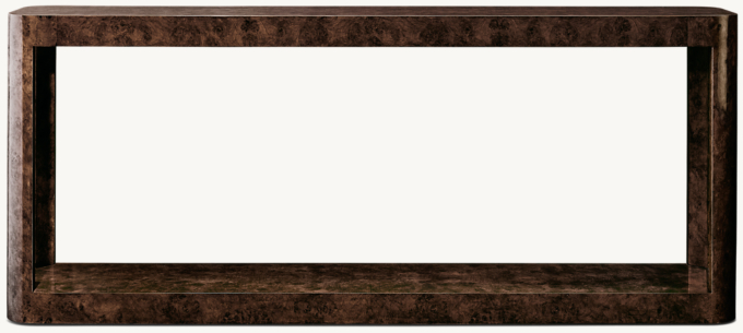 Bardot Burl Open Console Table