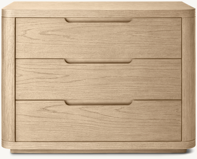 32" nightstand shown in Greige Oak/Champagne.