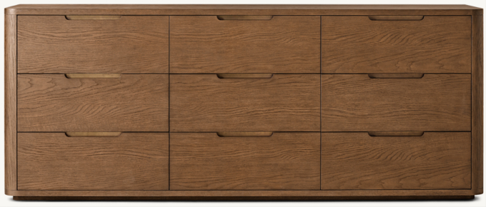 Front view of Breton 9-Drawer Dresser 
