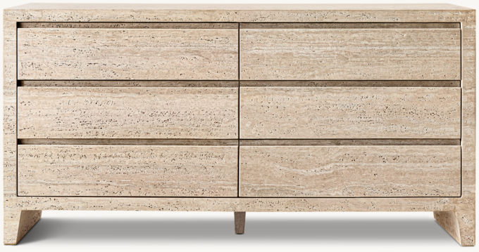 Wyeth Italian Travertine 6-Drawer Dresser