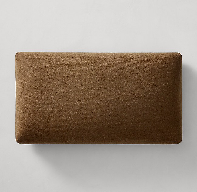 Holland & Sherry Wool Twill Tucked Corner Pillow Cover - Lumbar