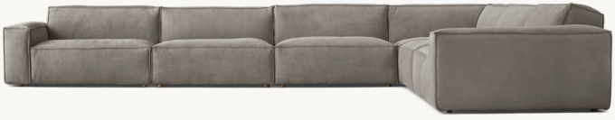 Como Modular Leather Right-Arm L-Sectional