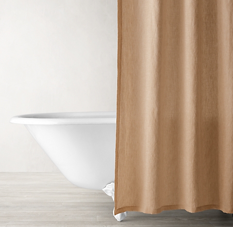 Shower Curtains Rh, What Is The Width And Length Of A Normal Shower Curtain